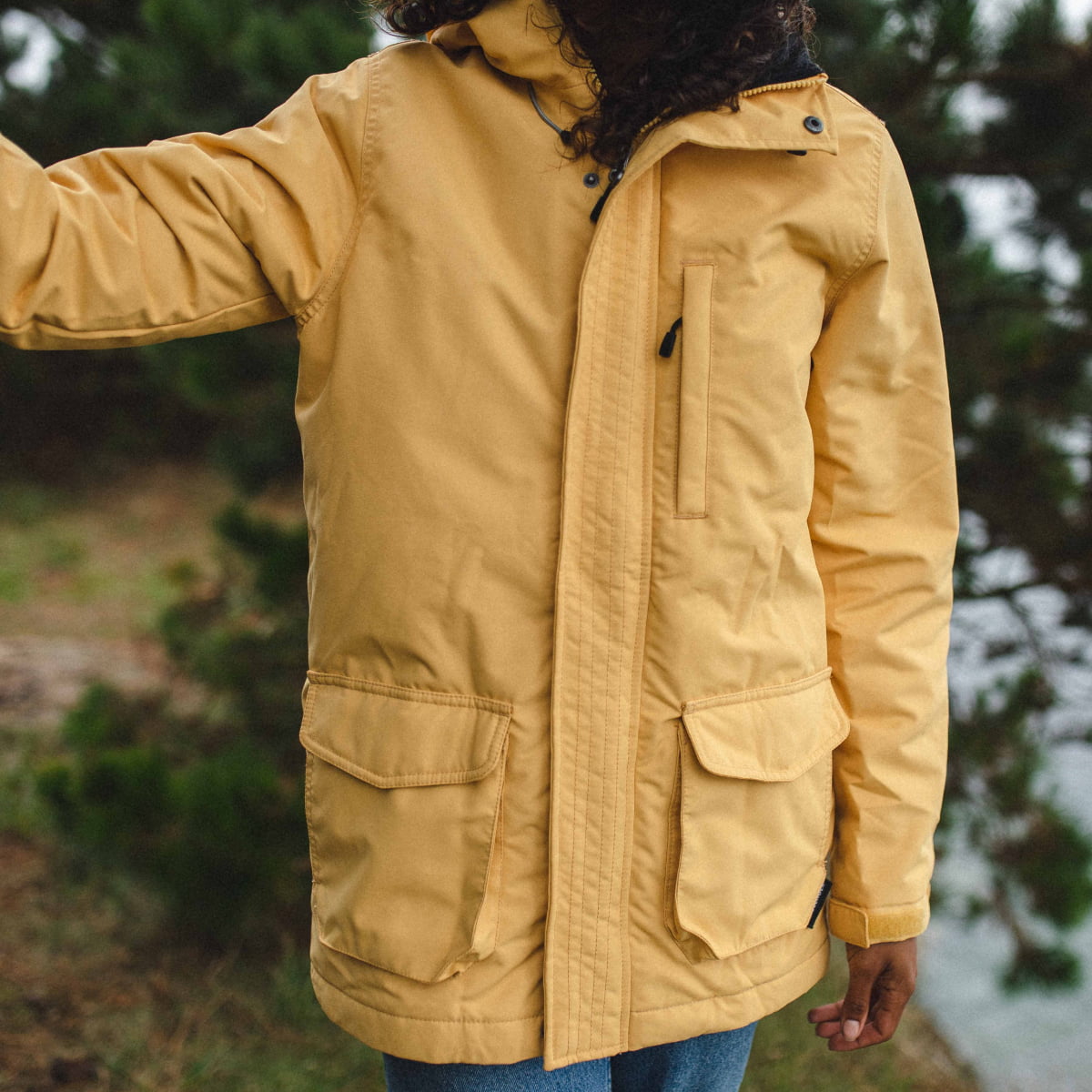 Alaska Recycled Jacket - Ochre Yellow