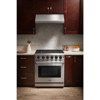 Thor Kitchen 30 in. 4.55 cu. ft. Professional Gas Range in Stainless Steel LRG3001U