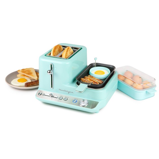 Nostalgia Electrics 3 in 1 Griddle Aqua