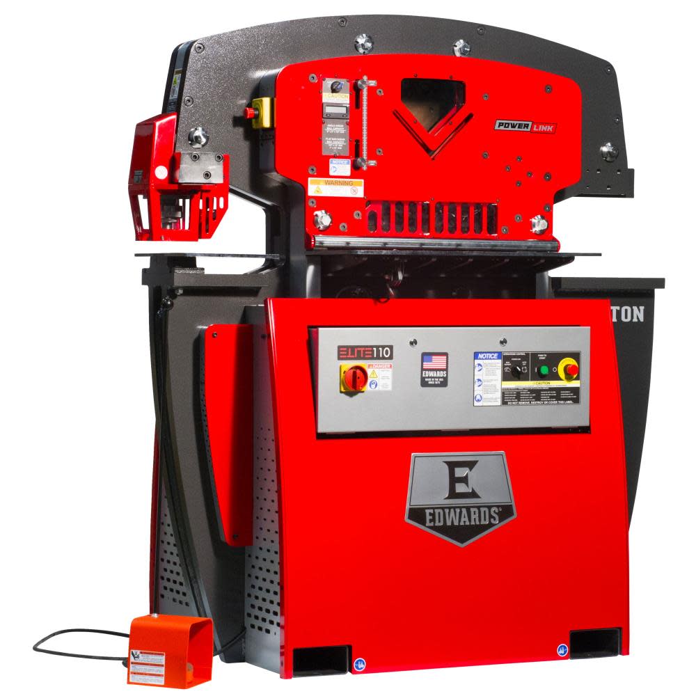 110 Ton Elite Ironworker 3PH 208V ;