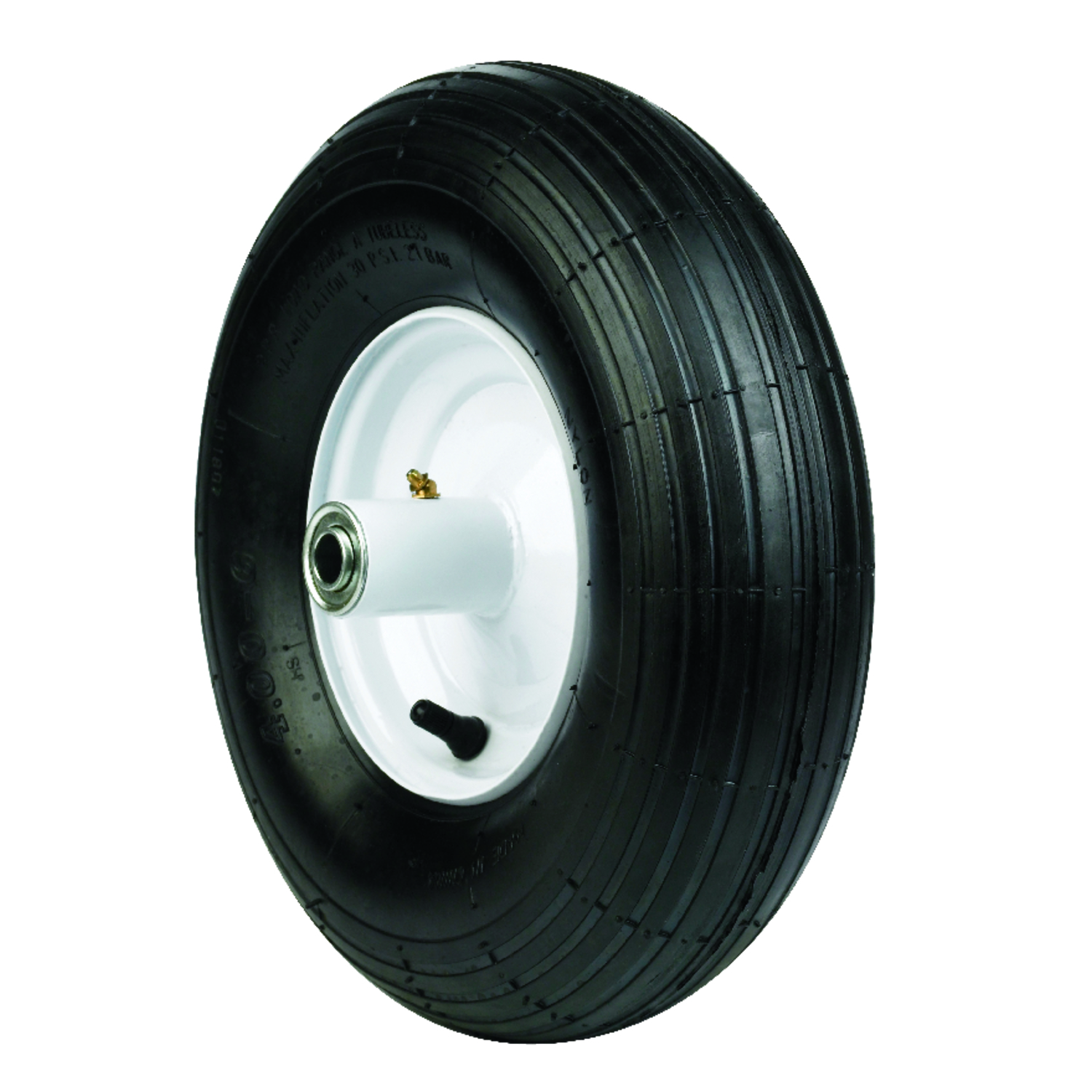 Arnold 6 in. D X 14 in. D 445 lb. cap. Centered Wheelbarrow Tire Rubber 1 pk