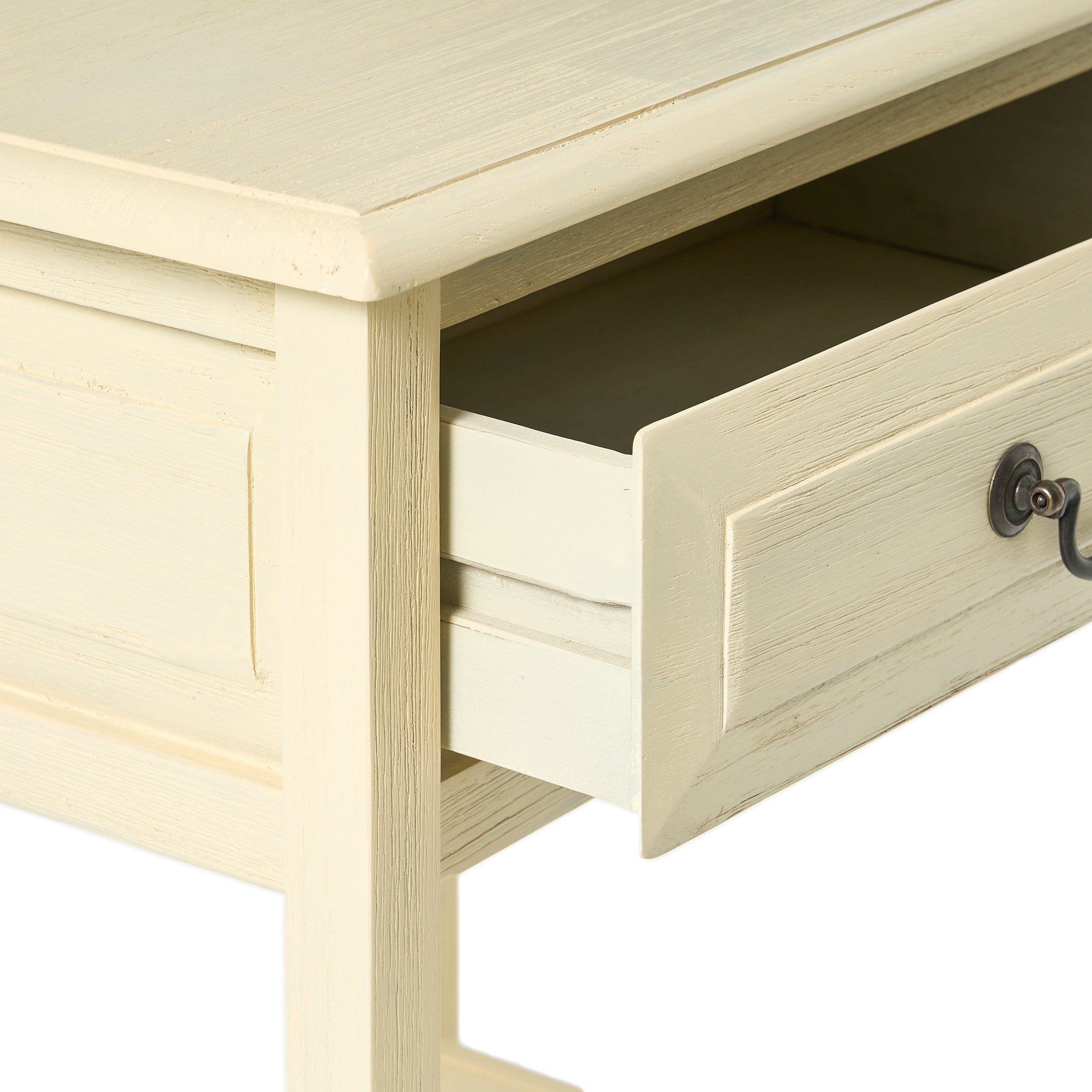 Noah Weathered Wood Top Drawer Accent Table