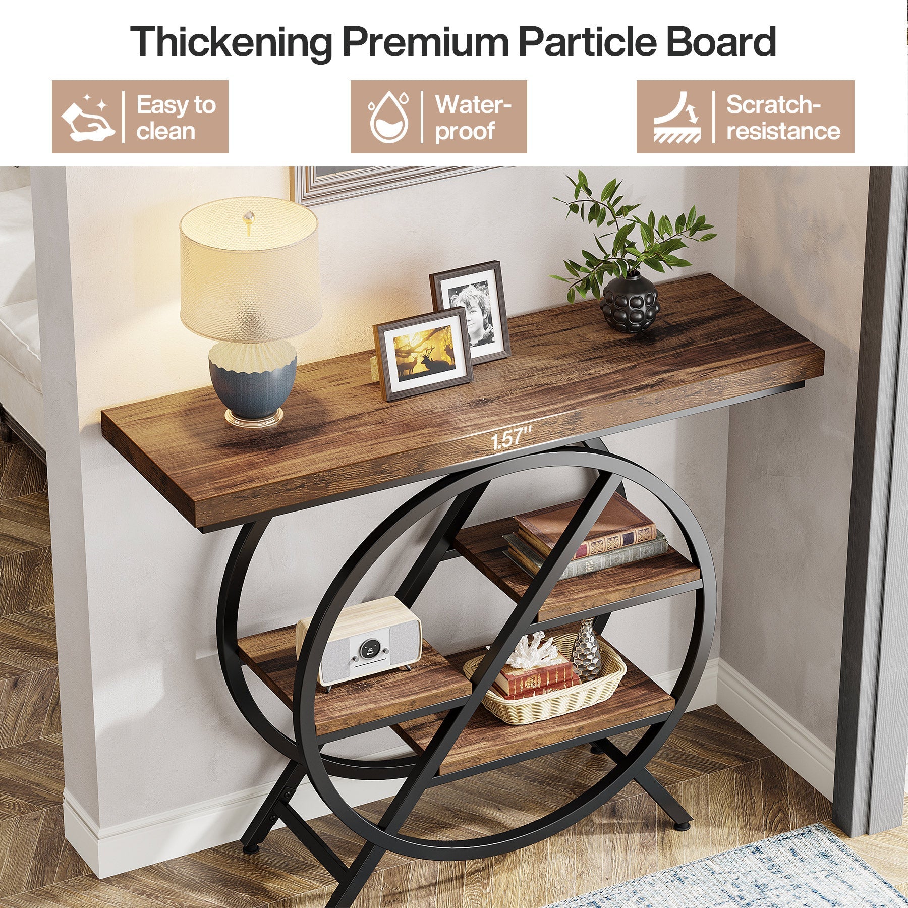 4-Tier Console Table, 39.4