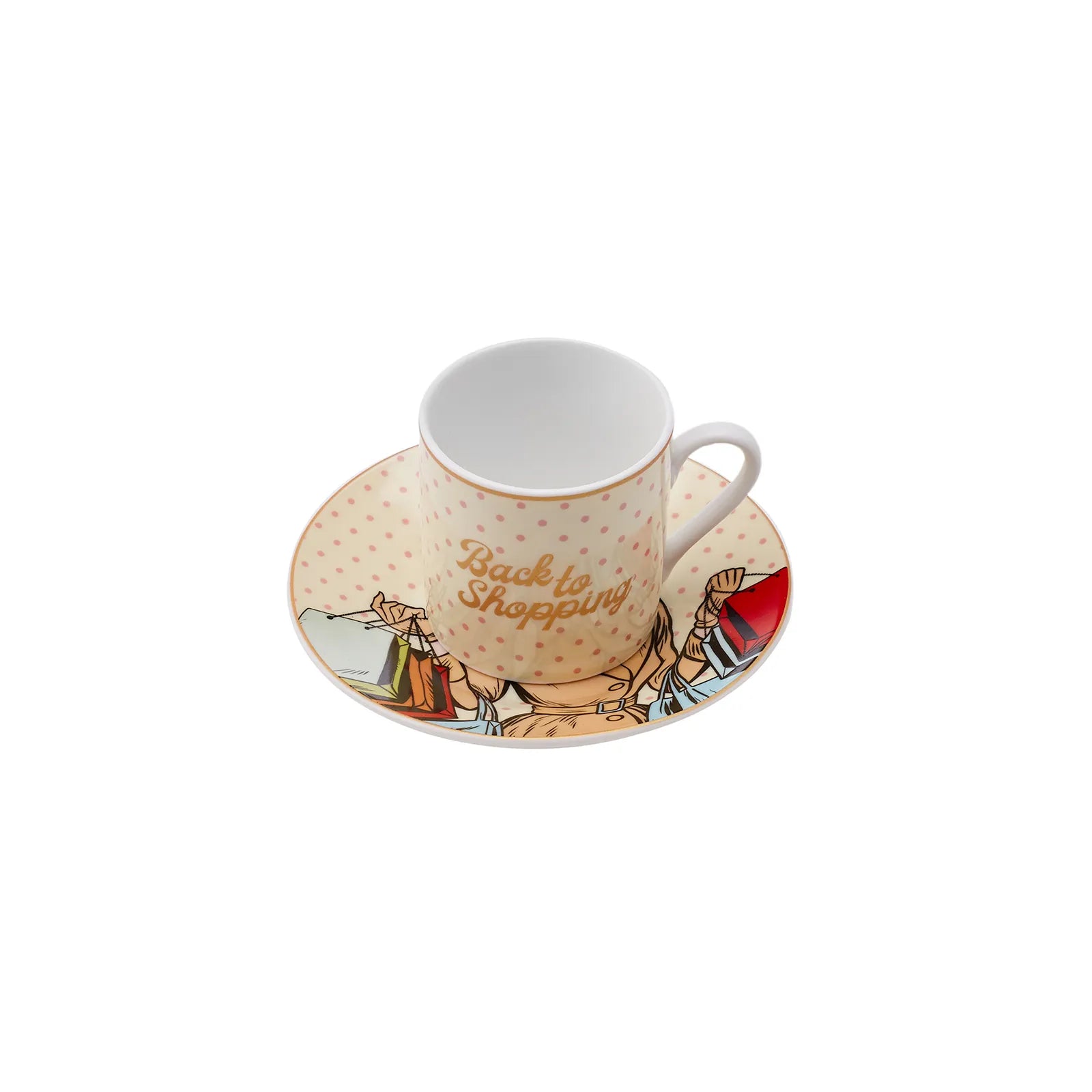 Karaca Back To Set Of 6 Coffee Cups 80 Ml 153.03.06.6150