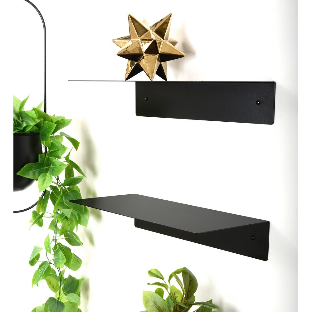 Steel Wall Shelf 2 Piece Set