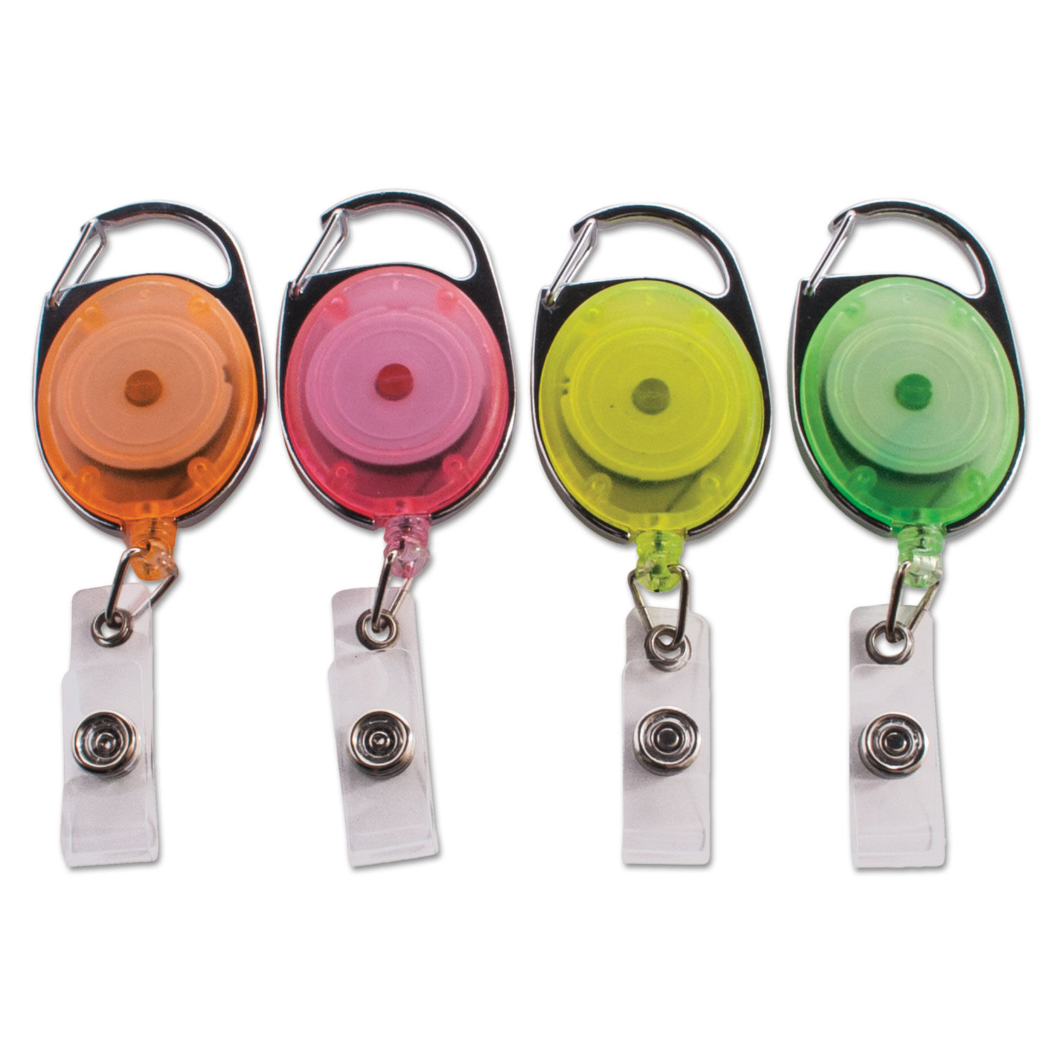 Carabiner-Style Retractable ID Card Reel by Advantus AVT91119