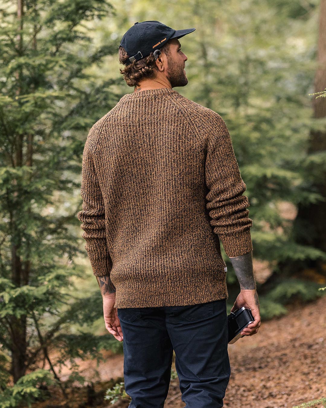 Fog Recycled Knitted Jumper - Dusty Ochre