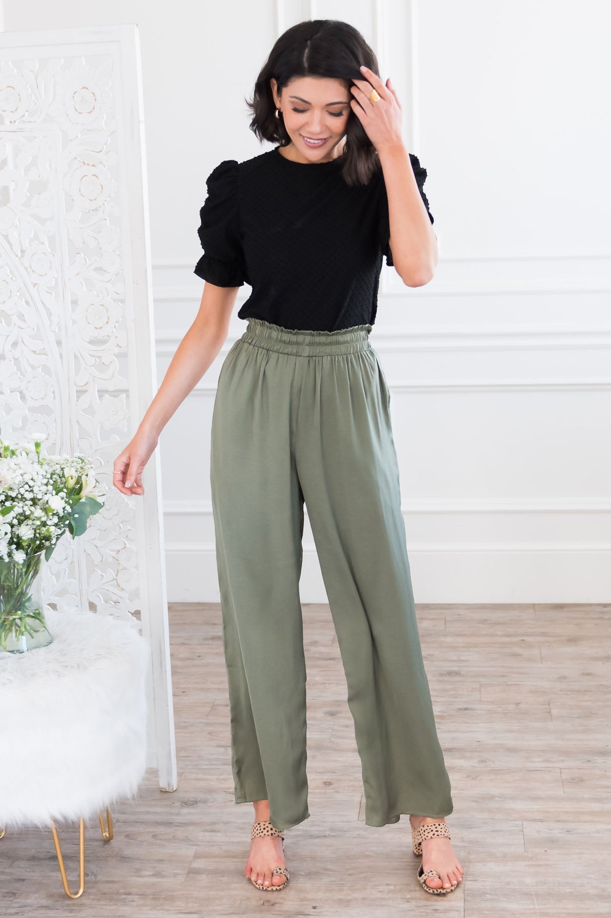 Beautiful Day Modest Wide Leg Pants