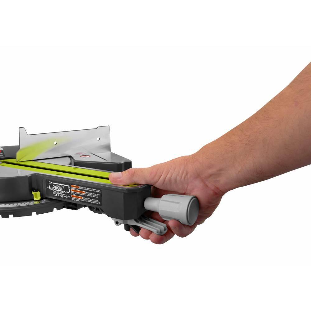 RYOBI ONE+ 18V Cordless 7-14 in. Sliding Compound with (2) 4.0 Ah Batteries and Charger PBT01B-PSK006