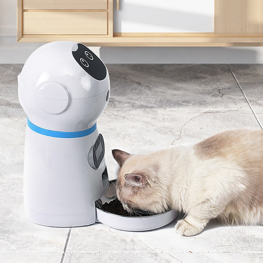 Household goods 3.5L Pet Feeder Fashion Smart Automatic Pet Feeder Medium Small Dogs Cat Food Detachable Voice Recorder And Timer