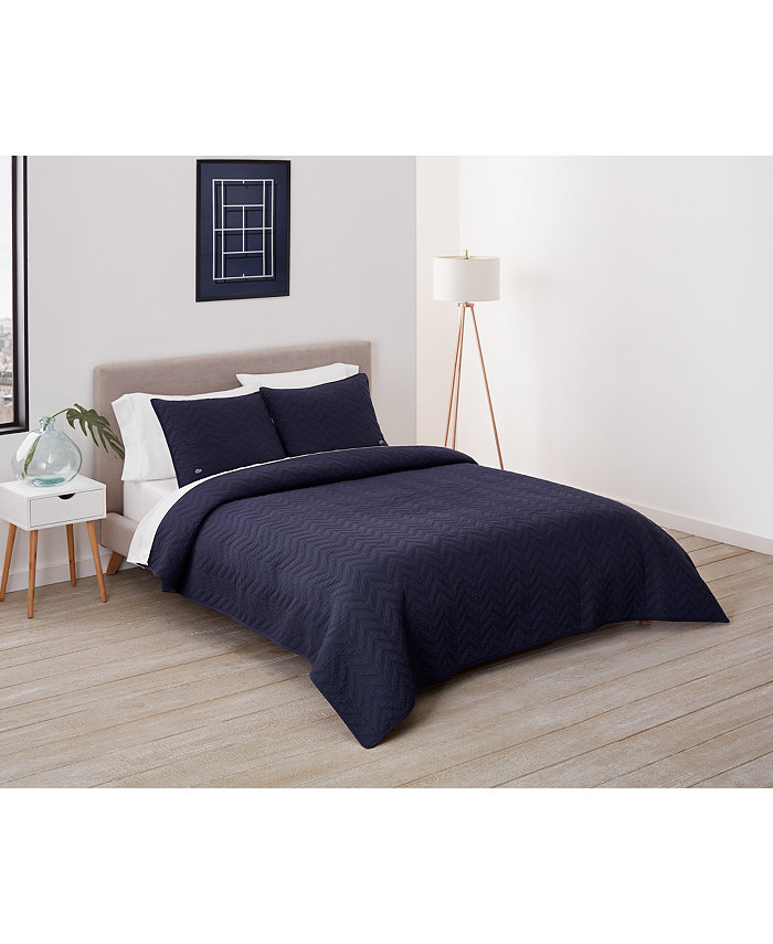 Lacoste Home Herringbone Stitch Quilt Set  Twin