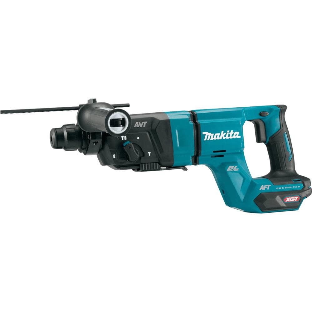 Makita 40V max XGT 1 1/8 AVT Rotary Hammer accepts SDS PLUS bits AFT AWS Capable Bare Tool