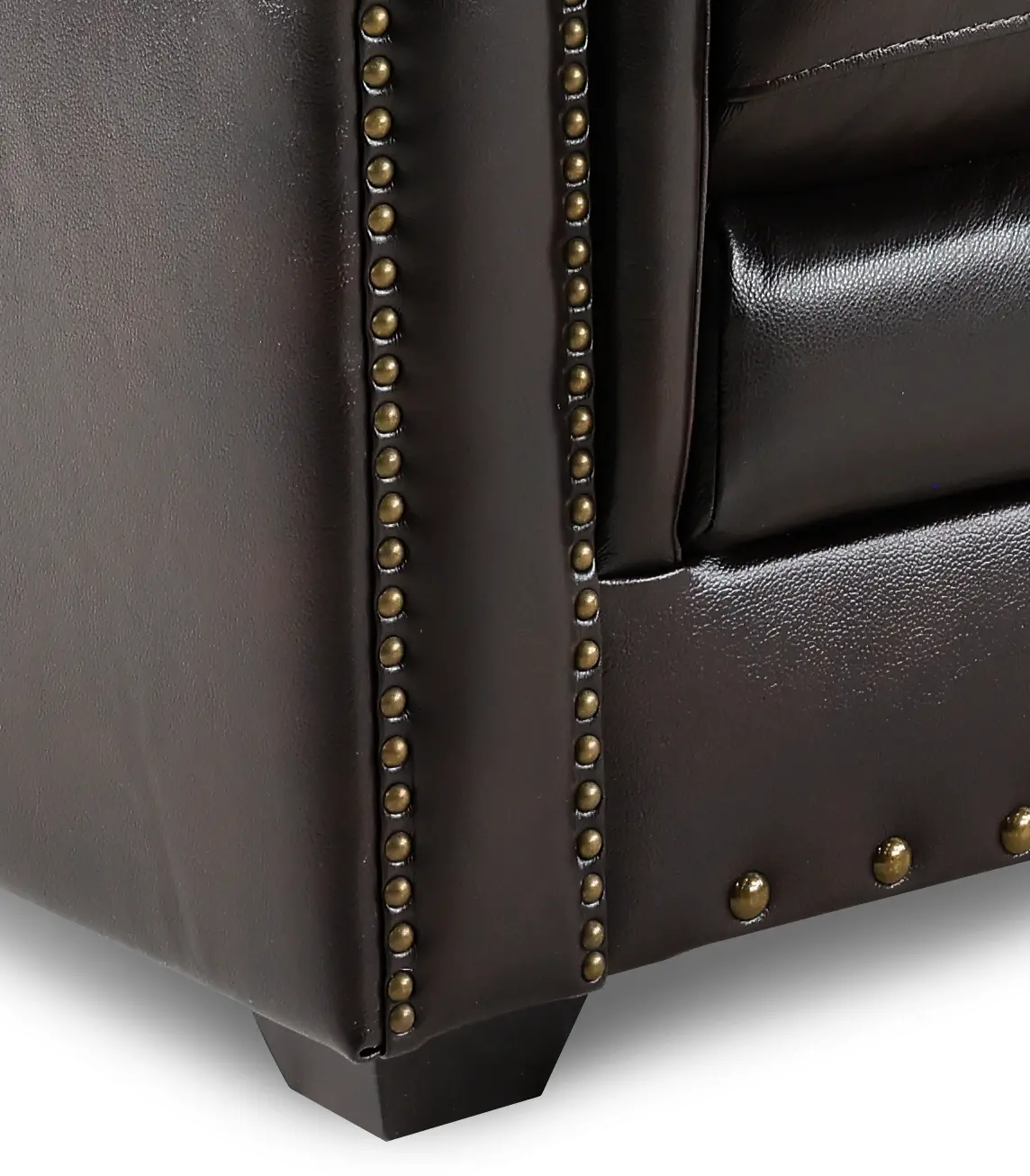 Derrick Dark Brown Leather Sofa