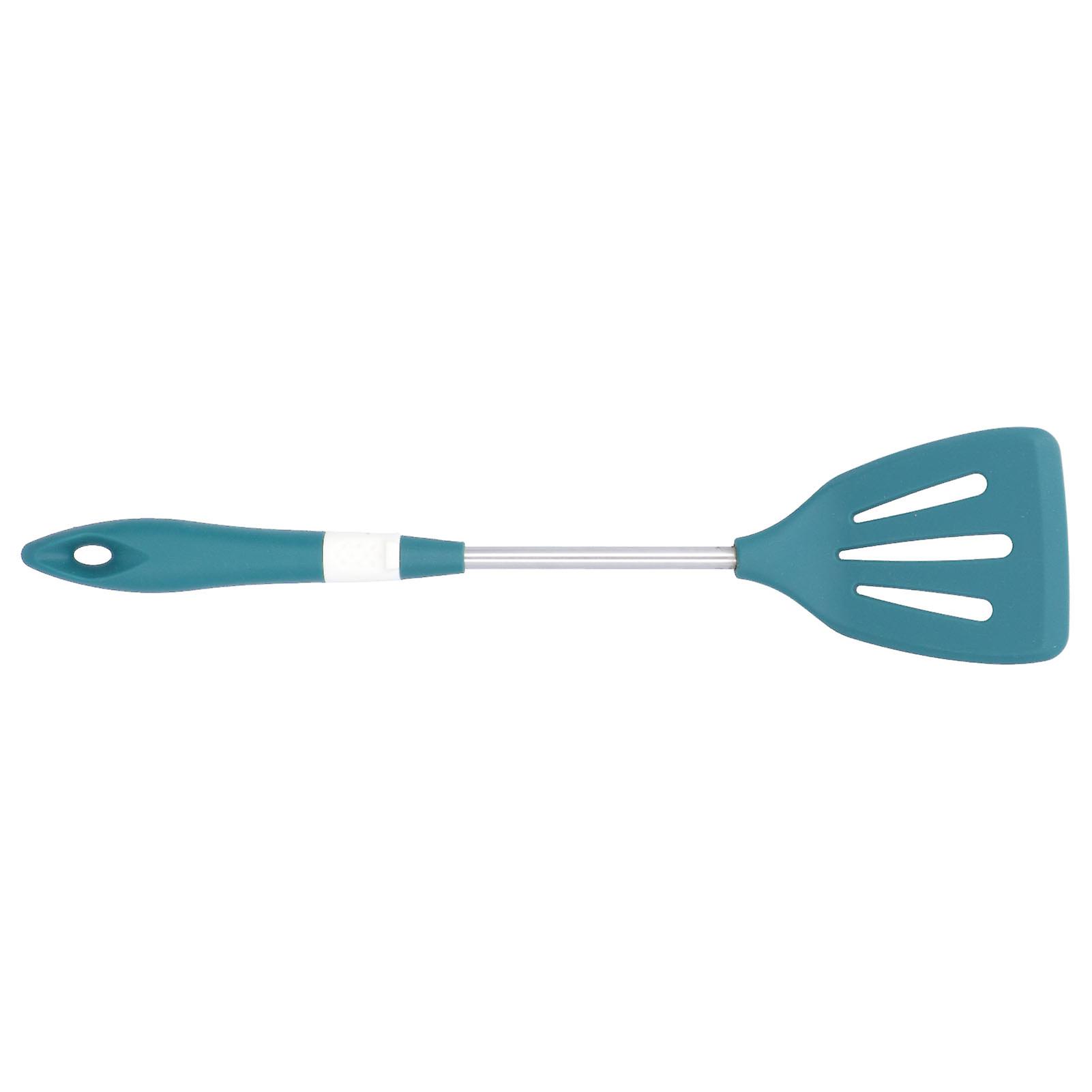 Silicone Cooking Utensils Silicone Stainless Steel Heat Insulation Anti Scalding Comfortable Grip Cooking UtensilsHollow Shovel