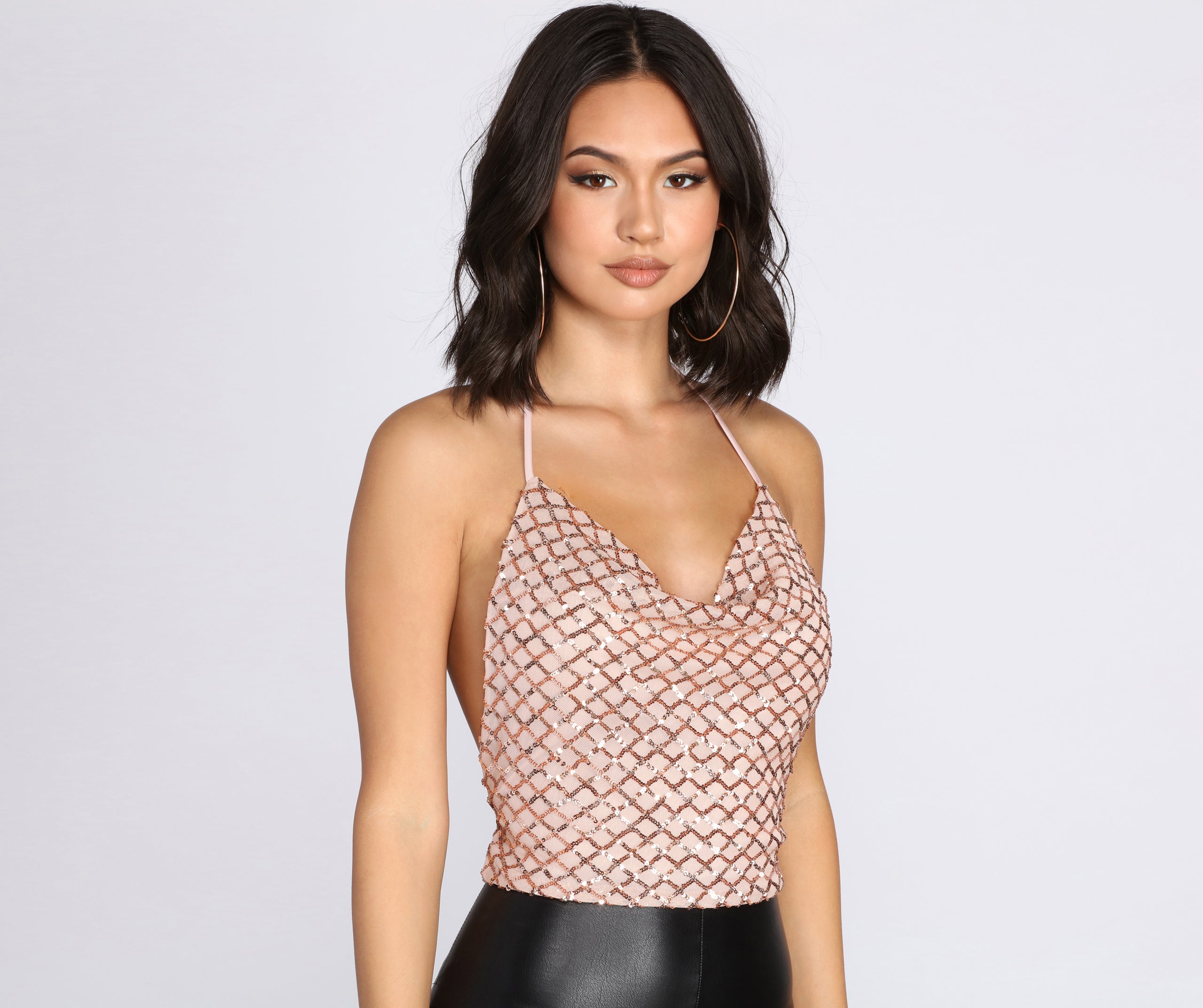 Drippin' In Sequins Crop Top