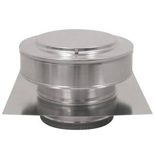 Active Ventilation 7 in. Dia Aluminium Round Back Roof Jack with 2 in. Collar and 2 in. Tail Pipe RBV-7-C2-TP