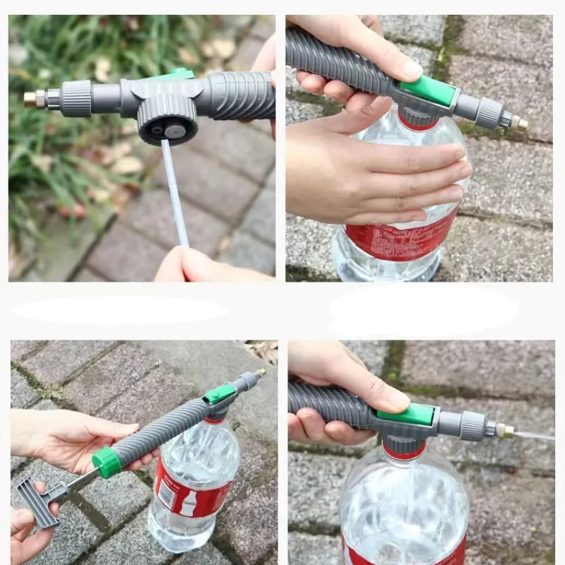 Manual High Pressure Air Pump Sprayer Adjustable Drink Bottle Spray Head Nozzle Garden Watering Tool Sprayer Agriculture Tools