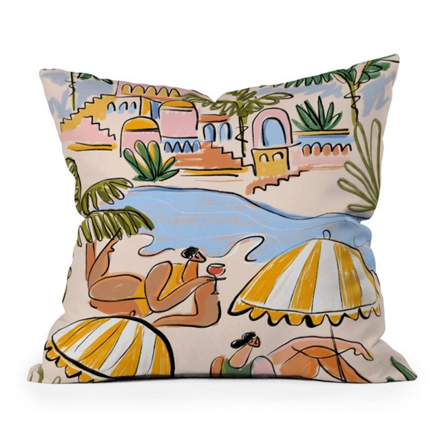 Maggie Stephenson Amalfi Coast Italy Outdoor Throw Pillow Deny Designs