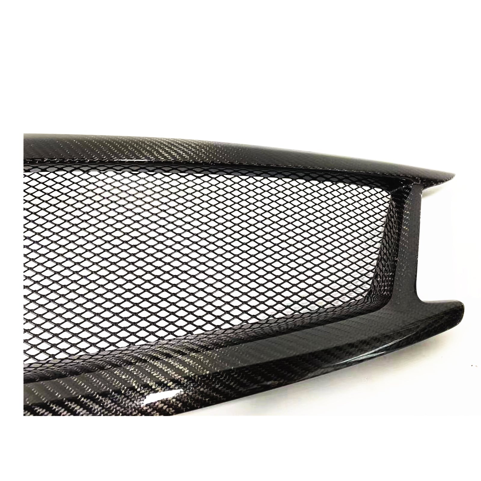 Front Car Bumper Grille Grill for Infiniti G G37 Nissan Skyline 2010-2014 Sedan Carbon Fiber