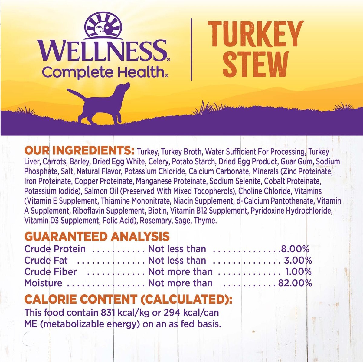 Wellness Turkey Stew with Barley and Carrots Canned Dog Food