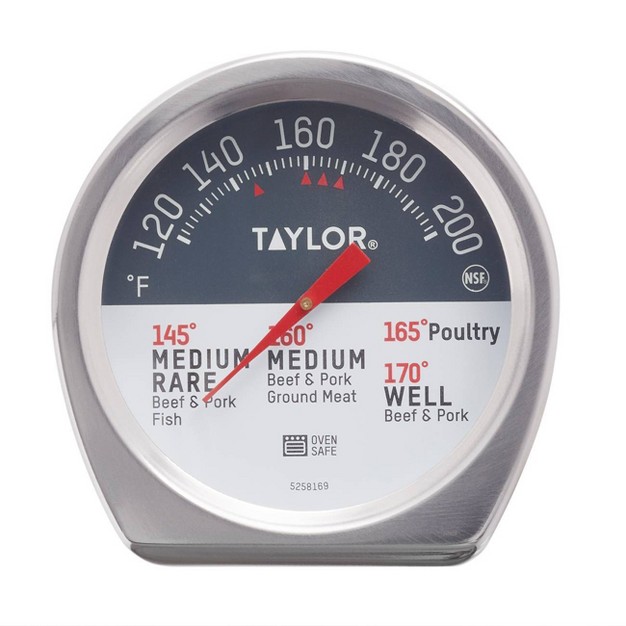 Taylor Leave in Meat Analog Dial Kitchen Thermometer