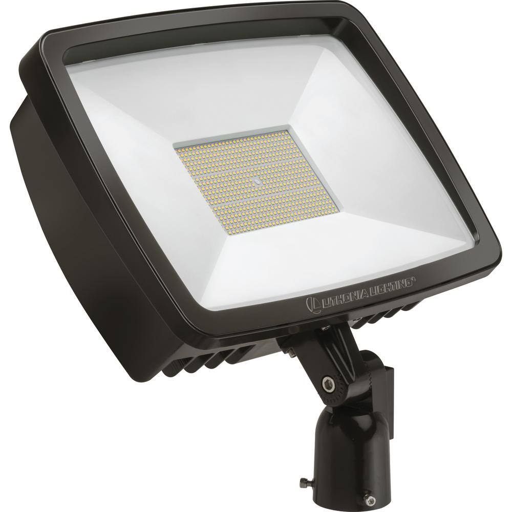 Lithonia Lighting Contractor Select TFX4 296-Watt Bronze Slipfitter Mount Outdoor Integrated LED Flood Light 4000K TFX4 LED 40K MVOLT IS DDBXD