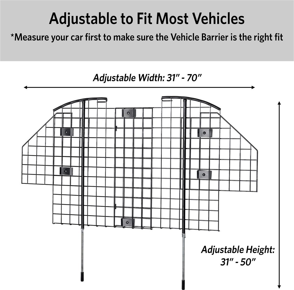 MidWest Wire Mesh Universal SUV Car Barrier