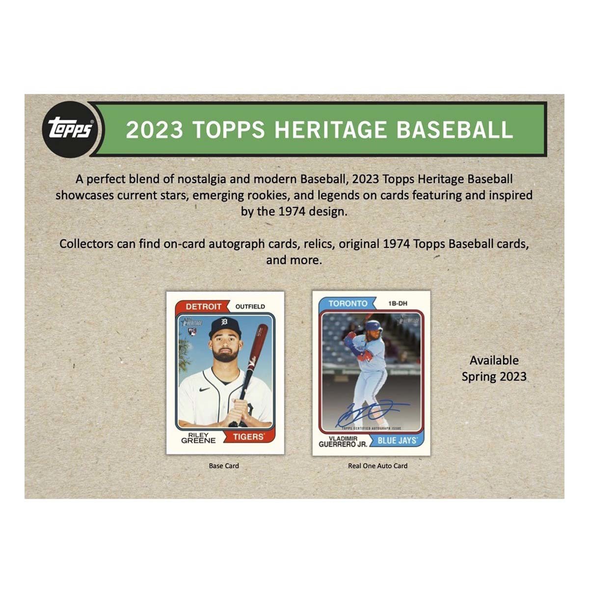 2023 Topps Heritage Baseball Trading Cards Blaster Box