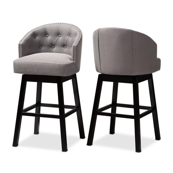 Transitional Swivel Bar Stool (Set of 2)