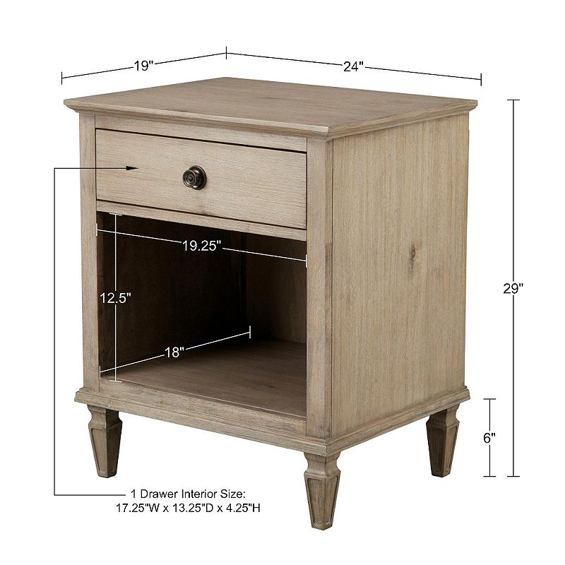 Madison Park Signature Victoria Storage Nightstand