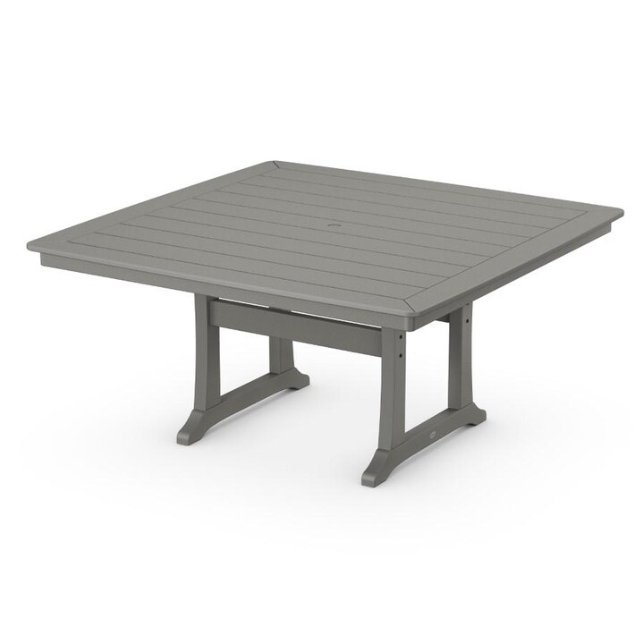 POLYWOOD Nautical Trestle 59-Inch Dining Table in Slate Grey