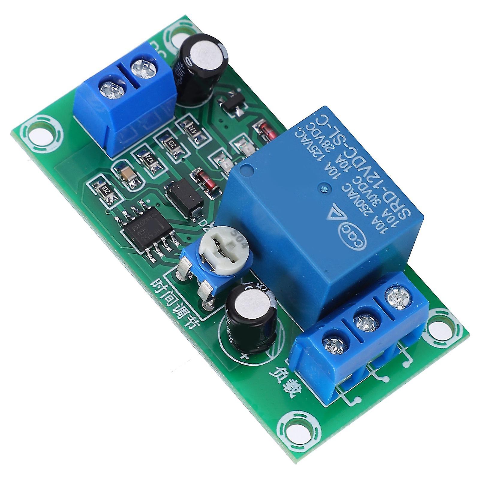 Delay Relay Module NE555 Time Delay Disconnect Circuit Board DC12V for Automotive Electronics