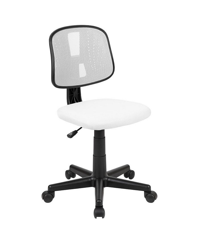 EMMA+OLIVER Mid-Back Mesh Swivel Task Office Chair With Pivot Back