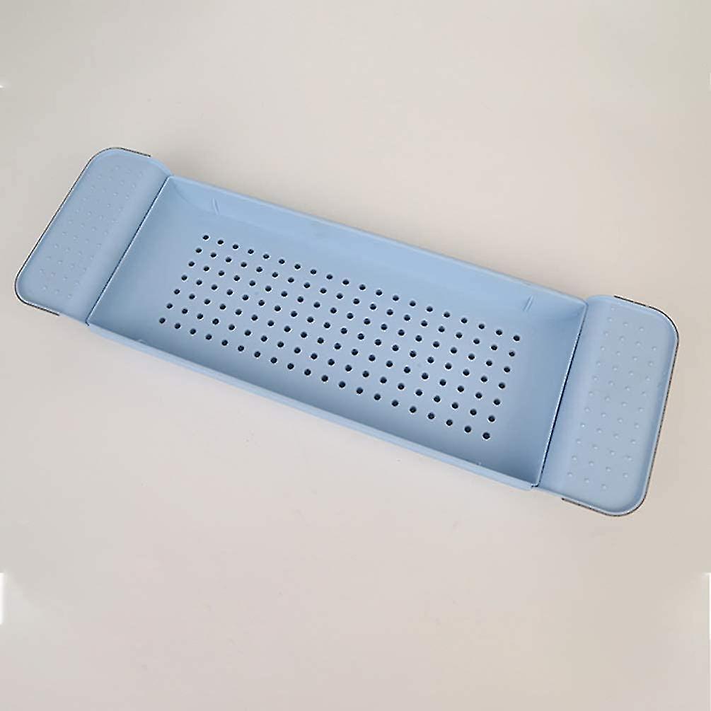 Bathtub Tray Bath Table Tray Plastic Tray Expandable Drain Glass Bath Accessories