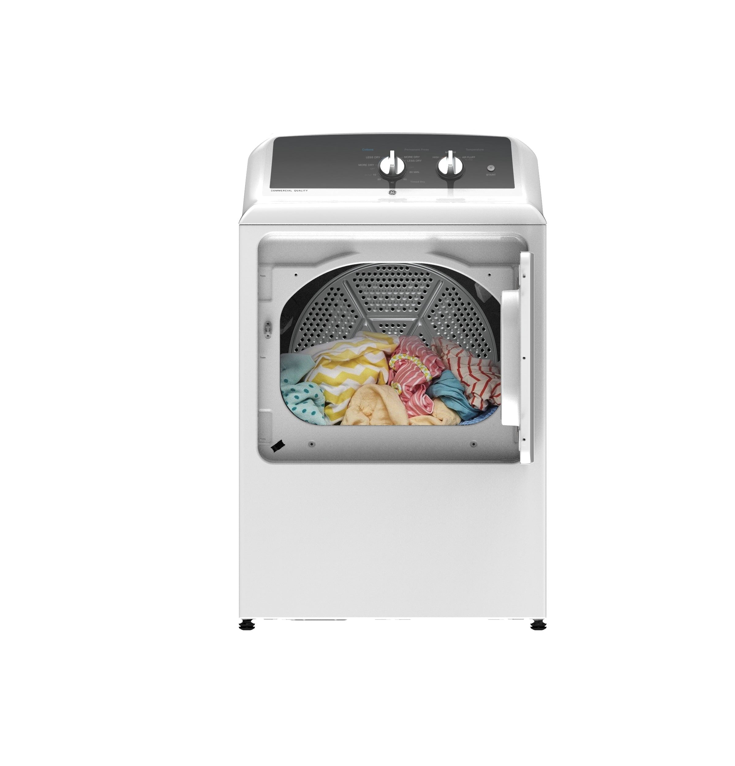 Ge Appliances GTX52EASPWB Ge® 6.2 Cu. Ft. Capacity Aluminized Alloy Drum Electric Dryer