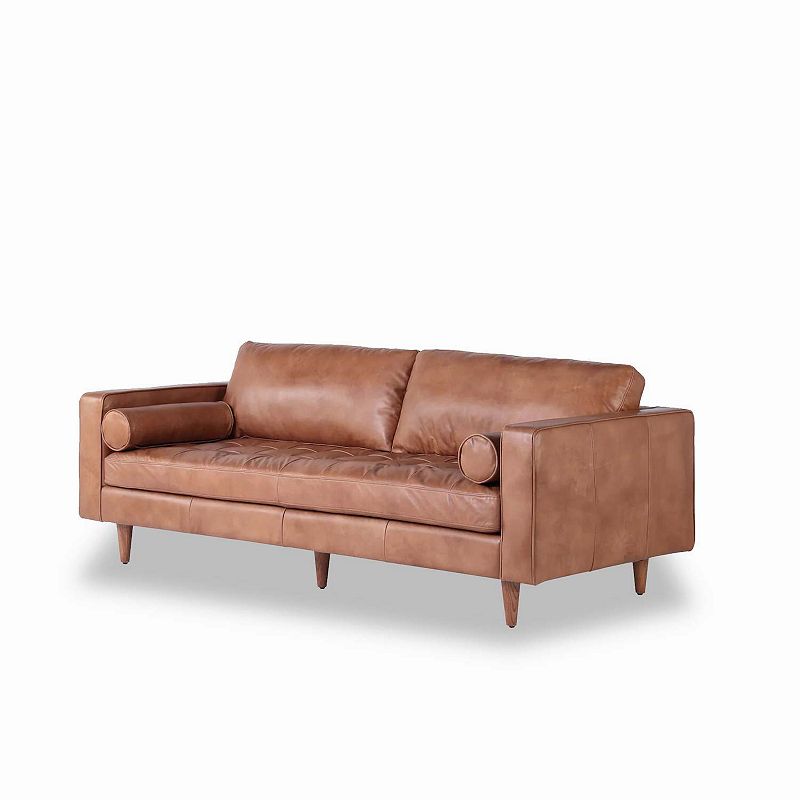 Roma Sofa， Cognac Leather