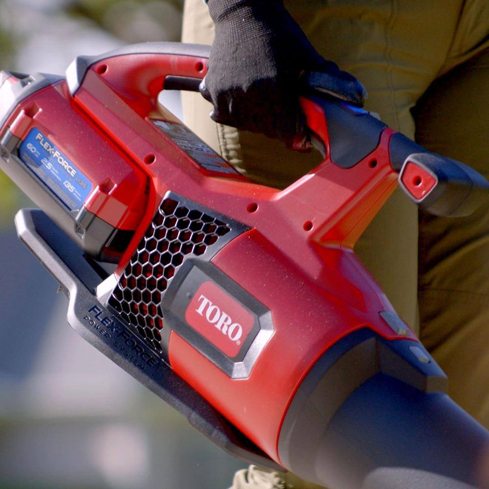 Toro 60-Volt Max Lithium-Ion Brushless Cordless 110 MPH 565 CFM Leaf Blower - 2.0 Ah Battery and Charger Included 51821