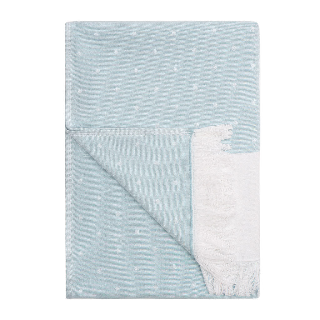 Blue Dot Fouta Bath Towel