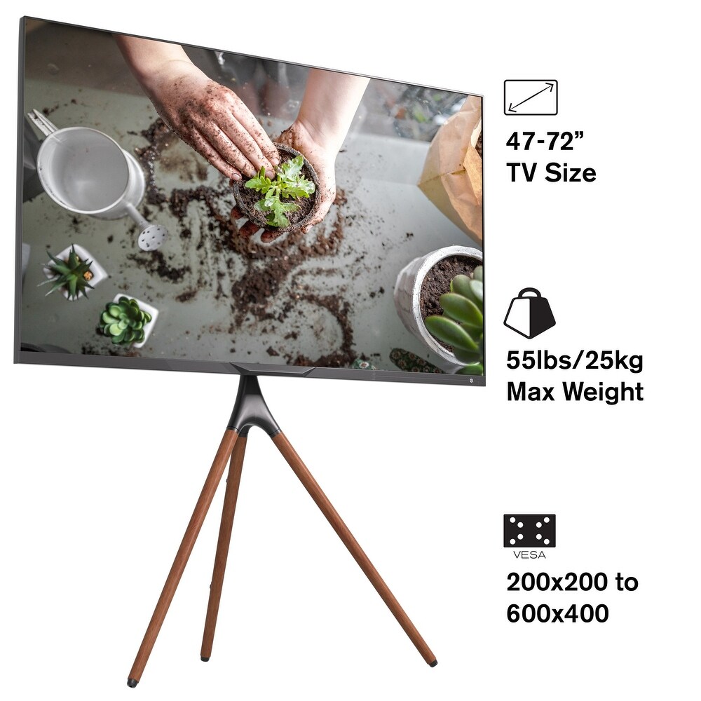 ProMounts Artistic Easel TV Stand w/ Swivel and Tripod Base for 47 72\