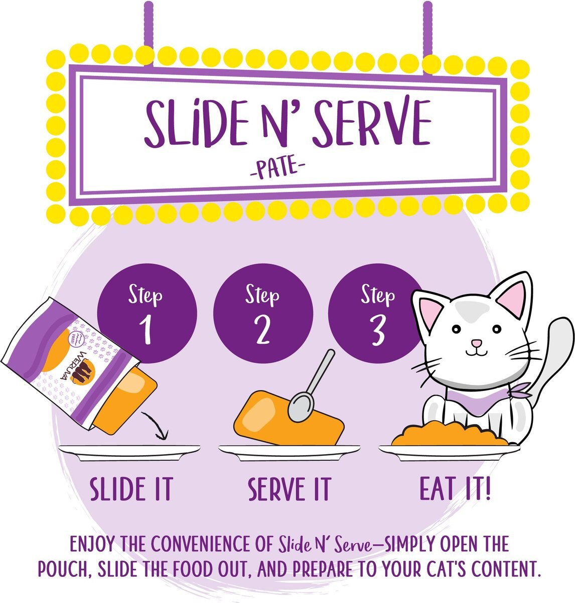 Weruva Slide N' Serve The Newly Feds Beef and Salmon Dinner Pate Grain-Free Cat Food Pouches