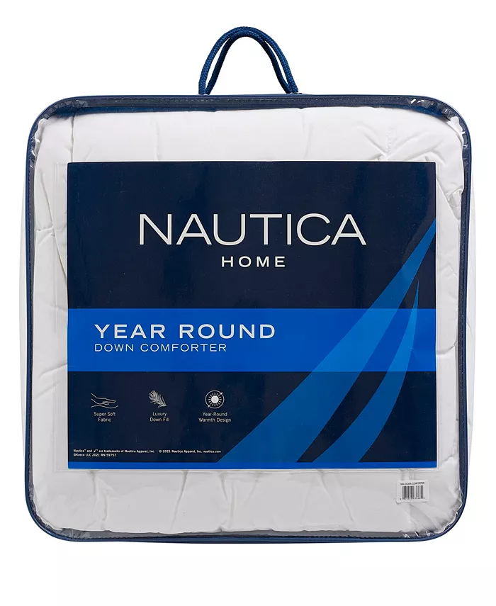 Nautica Year Round Down Comforter， Full Queen