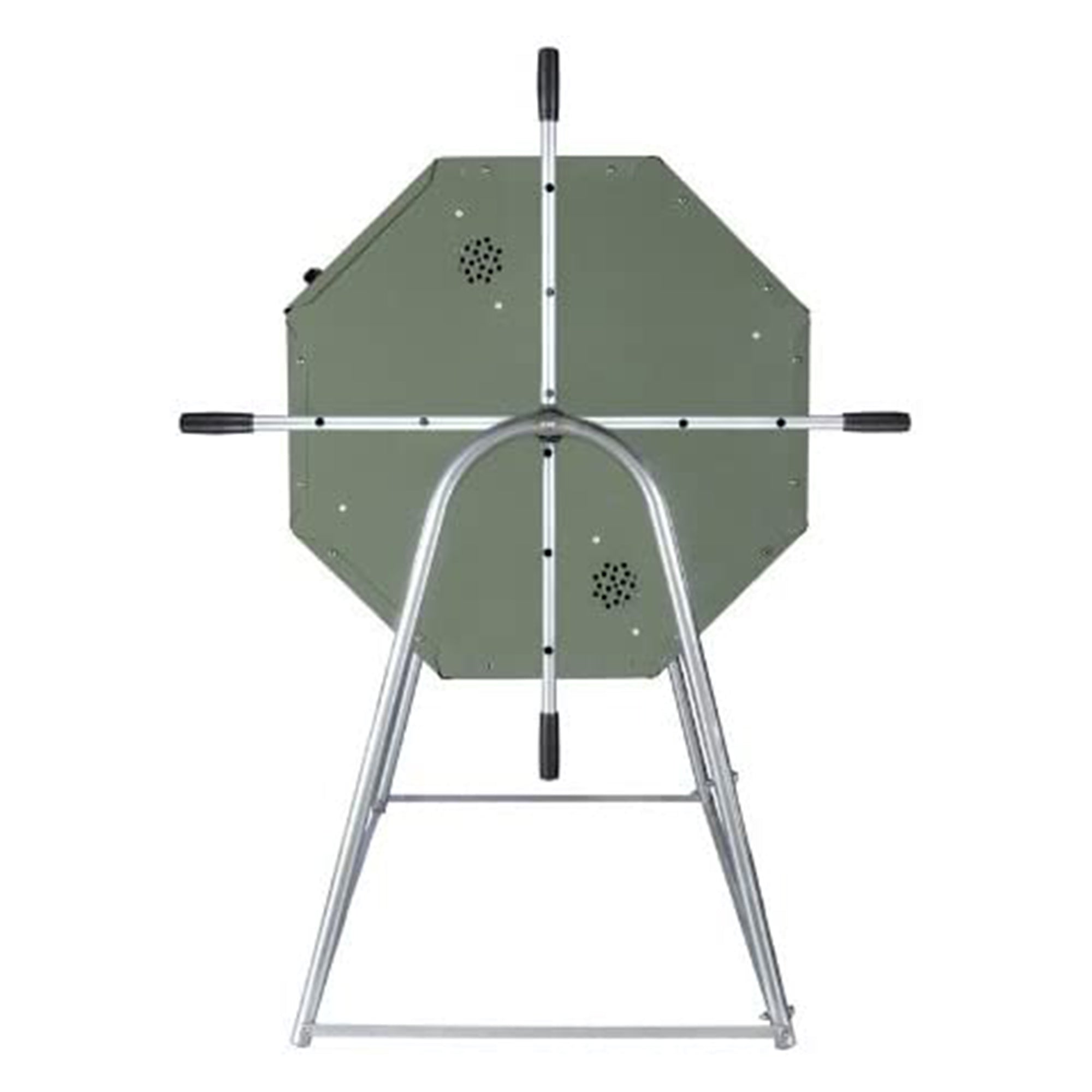 Jora Composters 106 Gallon Outdoor Dual Chamber Steel Compost Tumbler Bin