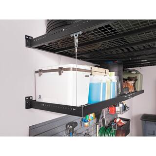 NewAge Products Pro Series 4 ft. x 8 ft. and 2 ft. x 8 ft. Steel Garage Wall Shelving (2-Pack) 40408