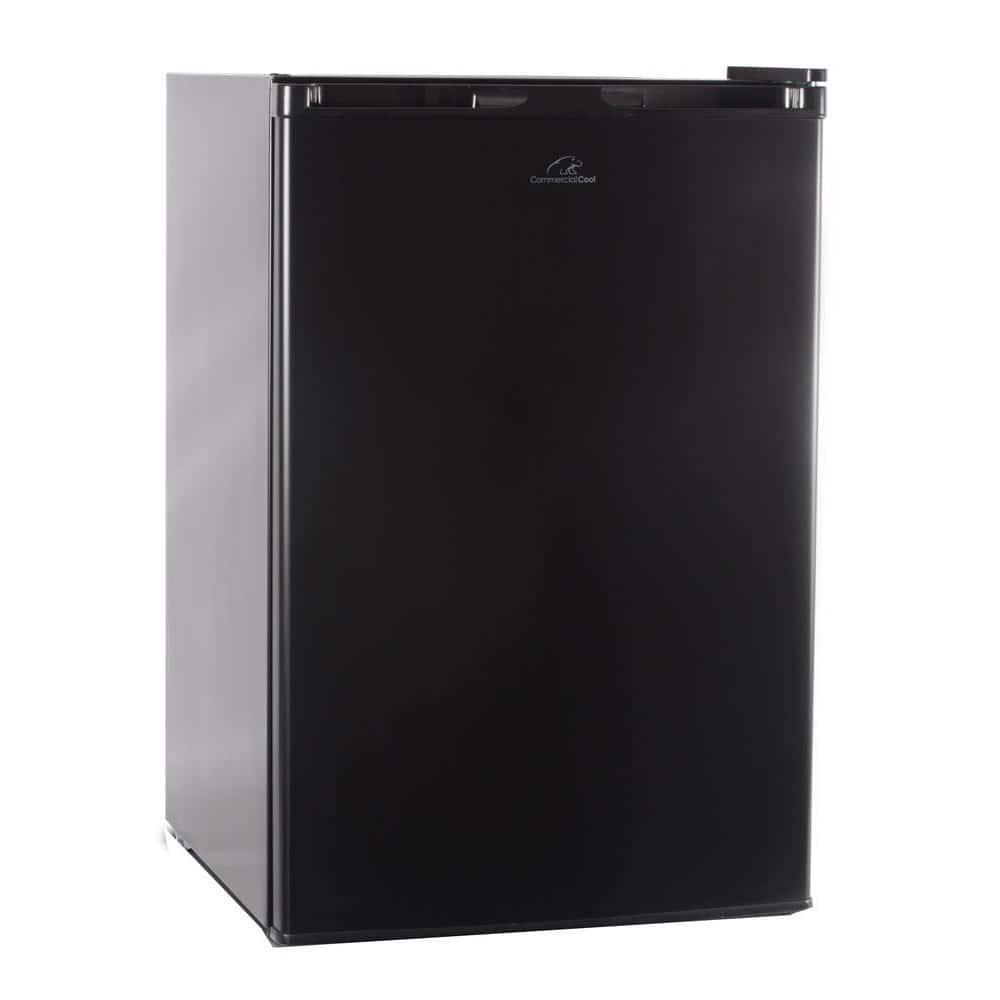 Commercial Cool 45 cu ft Mini Fridge in Black with Freezer