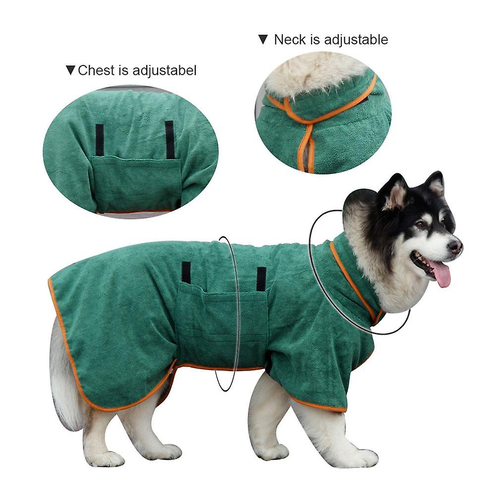 Hook and loop fastener design dog bathrobe