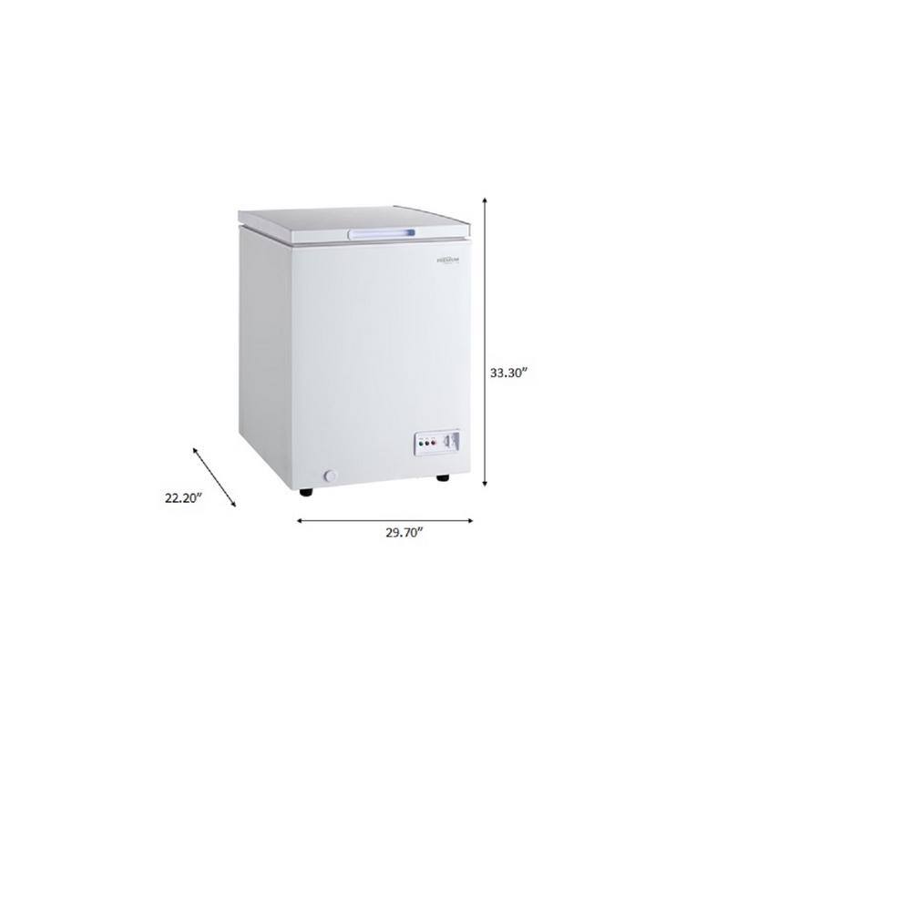 Premium LEVELLA 3.3 cu. ft. Chest Freezer in White PFR33400X