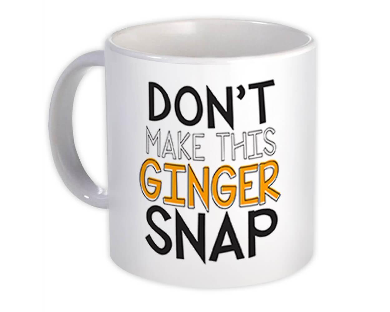 Gift Mug: Ginger Quote Art Print Irish