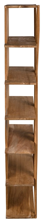 NOIR Furniture   Vetra Bookcase  Teak   GBCS228T   Transitional   Bookcases   by Lighting Reimagined  Houzz