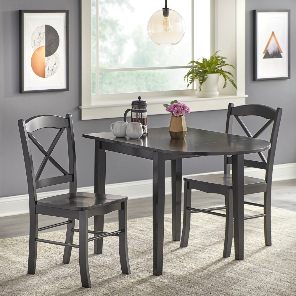 Simple Living Country Cottage Drop Leaf 3 piece Dining Set