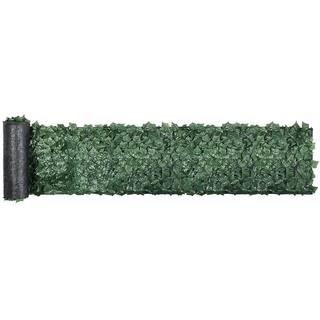 VEVOR Ivy Privacy Fence Screen 39 in. x 178 in. Faux Leaf Artificial Hedges 3-Layers Outdoor Greenery Leaves Panel Green RZZWWLYC39178XZN3V0